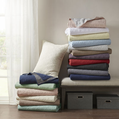 Madison Park Mansfield Antimicrobial Treated Reversible Quilt Set