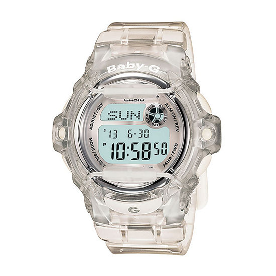 Casio Baby G Womens Digital White Strap Watch Bg169r-7bm