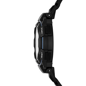 Digital Skechers Sr1117 Black Chronograph Ruhland Strap Mens Watch
