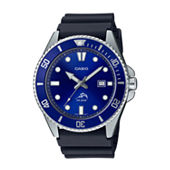  Casio Men's Diver Style Stainless Steel Watch (Model:  MTPVD01D-2BV) (Blue Dial) : Clothing, Shoes & Jewelry