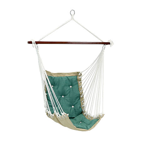 Sunnydaze Tufted Victorian Hammock Swing, One Size, Green