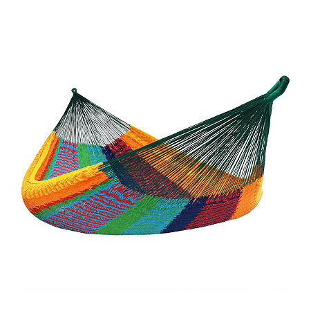 Sunnydaze Handwoven Thick-Cord Mayan Hammock, One Size, Red