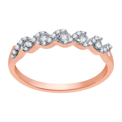 I Said Yes (H-I / I1) Womens 1/4 CT. T.W. Lab Grown White Diamond Sterling Silver Anniversary Wedding Band