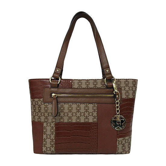 Bueno of California Patchwork Tote Bag, Color: Brown - JCPenney