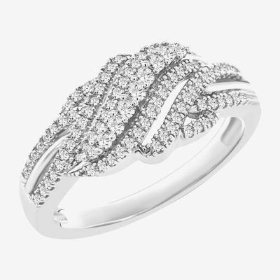 1/3 CT. T.W. Natural White Diamond Sterling Silver Band