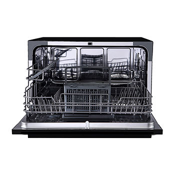 Farberware Professional FCD06ABBBKA 6 Place Setting Countertop Dishwasher  FCD06ABBBKA, Color: Black - JCPenney