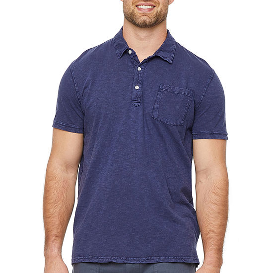 Mutual Weave Big and Tall Mens Regular Fit Short Sleeve Pocket Polo Shirt
