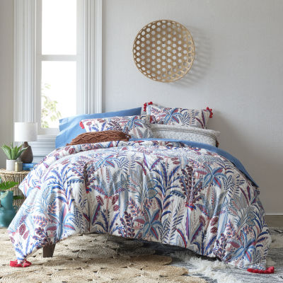 Distant Lands Dahlia Comforter Set, Color Bermuda Blue JCPenney