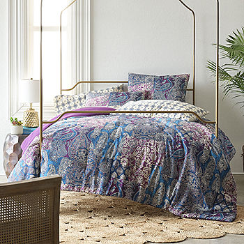 Distant Lands Indra Complete Bedding Set with Sheets, Color: Prominent  Purple - JCPenney