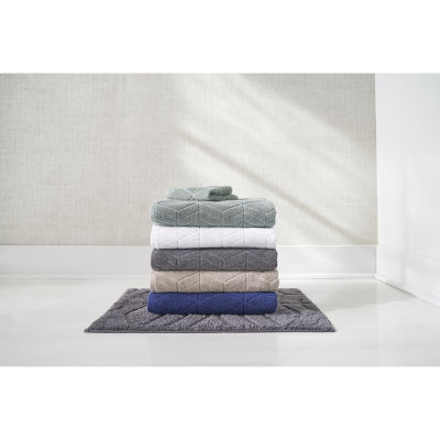 Fieldcrest Luxury Egyptian Cotton Loops Border Stripe Bath Towel