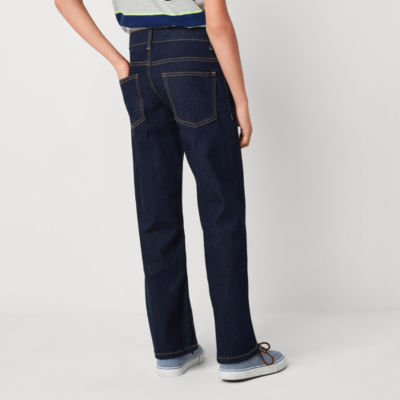 Thereabouts Little & Big Boys Adjustable Waist Stretch Fabric Advanced 360 Bootcut Relaxed Fit Jean
