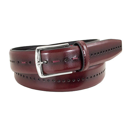 Stacy Adams Carnegie 33mm Mens Belt, 36, Red