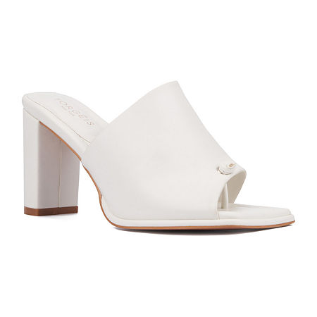Torgeis Womens Darla Heeled Sandals, 11 Medium, White