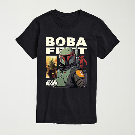 Novelty Mens Crew Neck Short Sleeve Regular Fit Star Wars Graphic T-Shirt, 4x-large, Black
