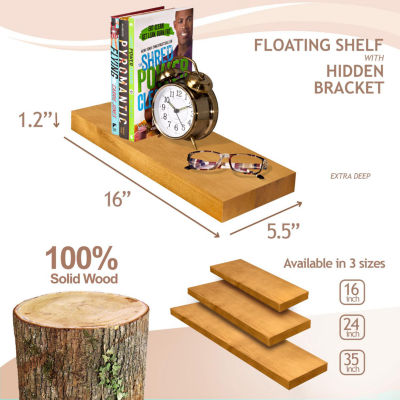 Sorbus Floating  with Hooks 5-Shelf Shelf Baskets