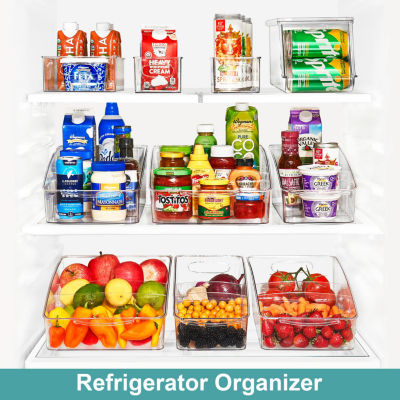 Sorbus Clear Organizing Bins On Wheels 3-pc. Storage Bin