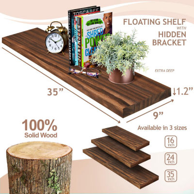 Sorbus 24" Solid Wood 2-Shelf with Baskets
