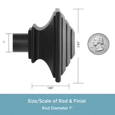 Kenney Claremont Misson 1 IN Adjustable Curtain Rod