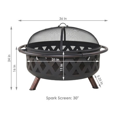 Sunnydaze Collection Portable Weather Resistant Fire Pit