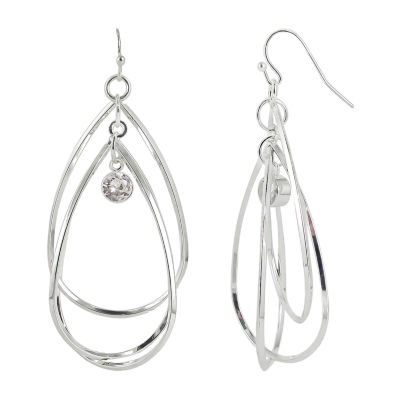 Bold Elements Womens Stainless Steel Drop Earrings