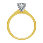 Ever Star Womens 2 CT. T.W. Lab Grown White Diamond 14K Gold Round Solitaire Engagement Ring