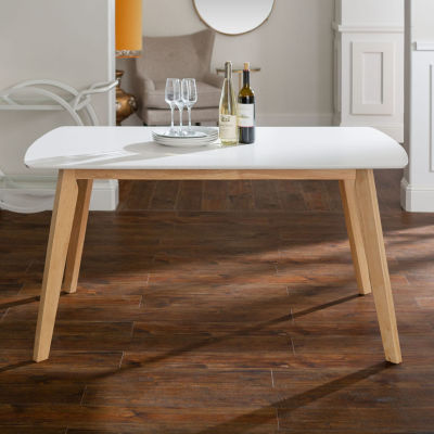 60" Retro Modern Wood Kitchen Dining Table