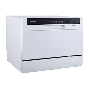 Farberware Professional FCD06ABBWHA 6-Place Setting Countertop Dishwasher  FCD06ABBWHA, Color: White - JCPenney