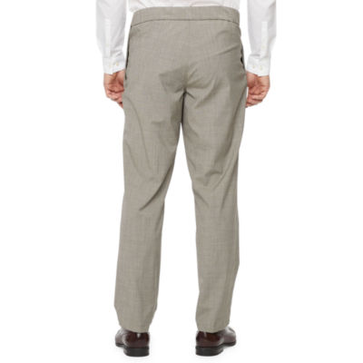 Stafford Coolmax All Season Seated Mens Adaptive Classic Fit Flat Front Suit Pant