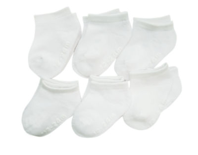 So Adorable Baby Boys 6 Pair Crew Socks, Color: White - JCPenney