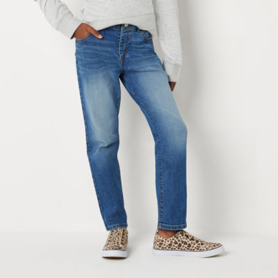 Thereabouts Little & Big Kid Girls Adaptive Adjustable Waist Stretch Fabric Straight Leg Jean