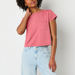 Arizona Short Sleeve Graphic T-shirts Tops for Women - JCPenney