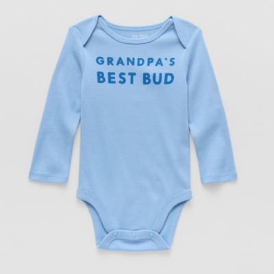 Okie Dokie Baby Boys Crew Neck Long Sleeve Rib Bodysuit