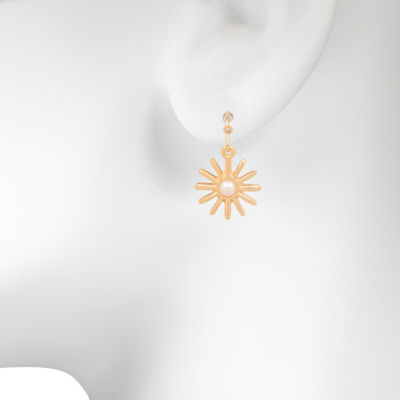 Bijoux Bar Womens Round Drop Earrings