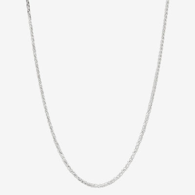 Womens 14K Gold Inch Wheat Chain Necklace
