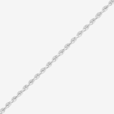 Womens 14K Gold Inch Rope Chain Necklace