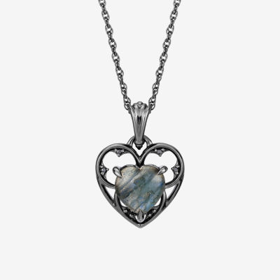 Harry Potter Womens Genuine Black Spinel Sterling Silver 18 Inch Pendant Necklace