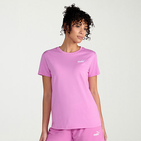 PUMA Womens Crew Neck Short Sleeve Active T-Shirt, X-large, Pink