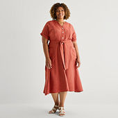 chinese dress ladies Crepe Dress with Embellished Butterfly Detail