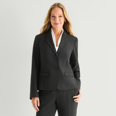 Black Label by Evan-Picone Womens Classic Fit Suit Jacket