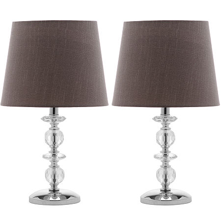 Celeb Stacked Crystal Orb Lamp- Set Of 2, One Size, Multiple Colors