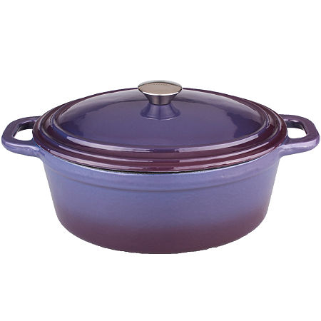 BergHOFF Neo 8-qt. Oval Cast Iron Casserole Dish, One Size, Purple