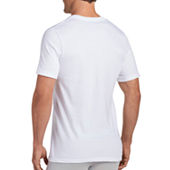 Hanes Ultimate Comfortblend Bonus Pack Mens 5 Pack Short Sleeve V Neck  Moisture Wicking T-Shirt