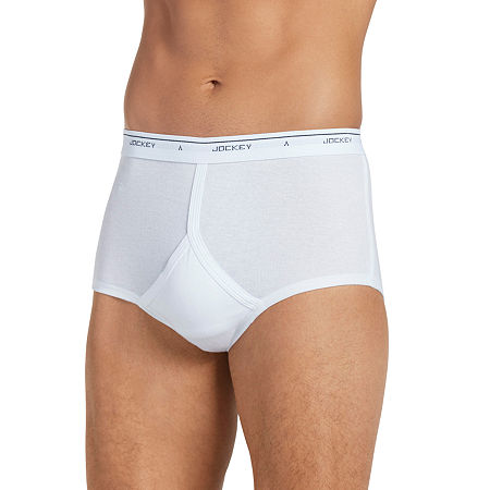 Jockey Classic Full-Rise 4 Pack Briefs, 38, White