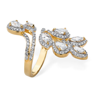 Womens / CT. T.W. Cubic Zirconia 14K Gold Over Brass Cocktail Ring