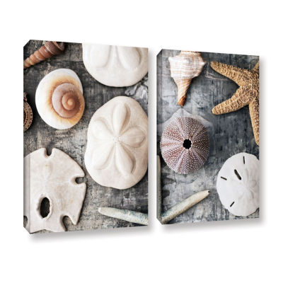 Brushstone Treasures From The Sea 2-pc. Gallery Wrapped Canvas Wall Art