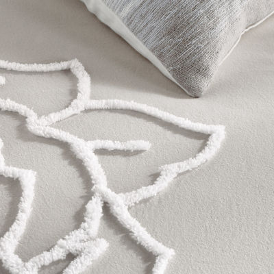 CHF Chenille Rose 3-pc. Duvet Cover Set