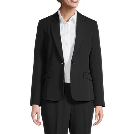 Liz Claiborne Womens Regular Fit Blazer, 6, Black