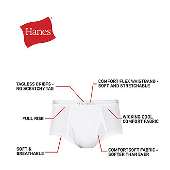 Hanes Men's Comfort Soft Waistband Mid-rise Briefs 6pk - Blue