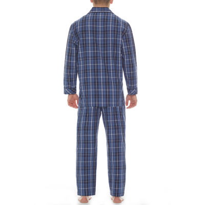 Men's Long John Sleep Pajamas, 2-Piece Set