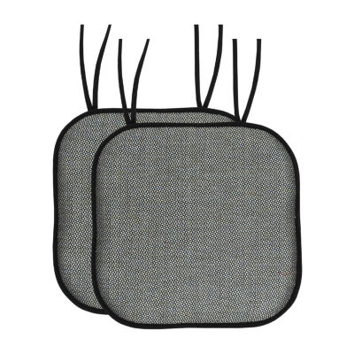 Sweet Home Collection™ Cameron Memory Foam No Slip Back 16" x Chair Pad Cushion with Ties